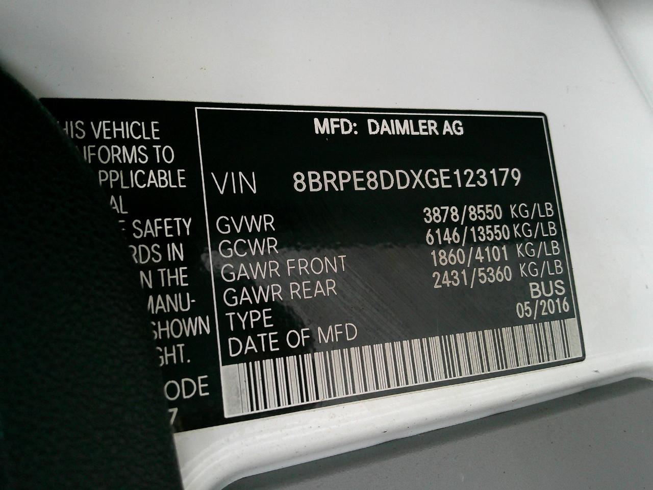 Mercedes-Benz Sprinter Passenger Vans RWD 2500 170" 2016