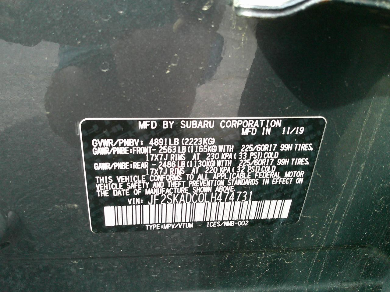 Subaru Forester CVT 2020