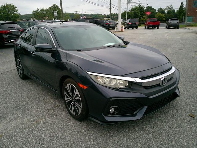 Blue 2017 Honda Civic Sedan Front-Wheel Drive Automatic