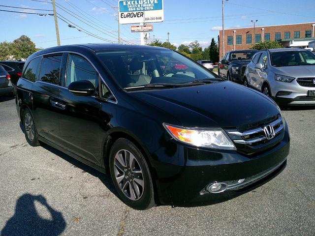 Black 2014 Honda Odyssey Minivan Front-Wheel Drive Automatic