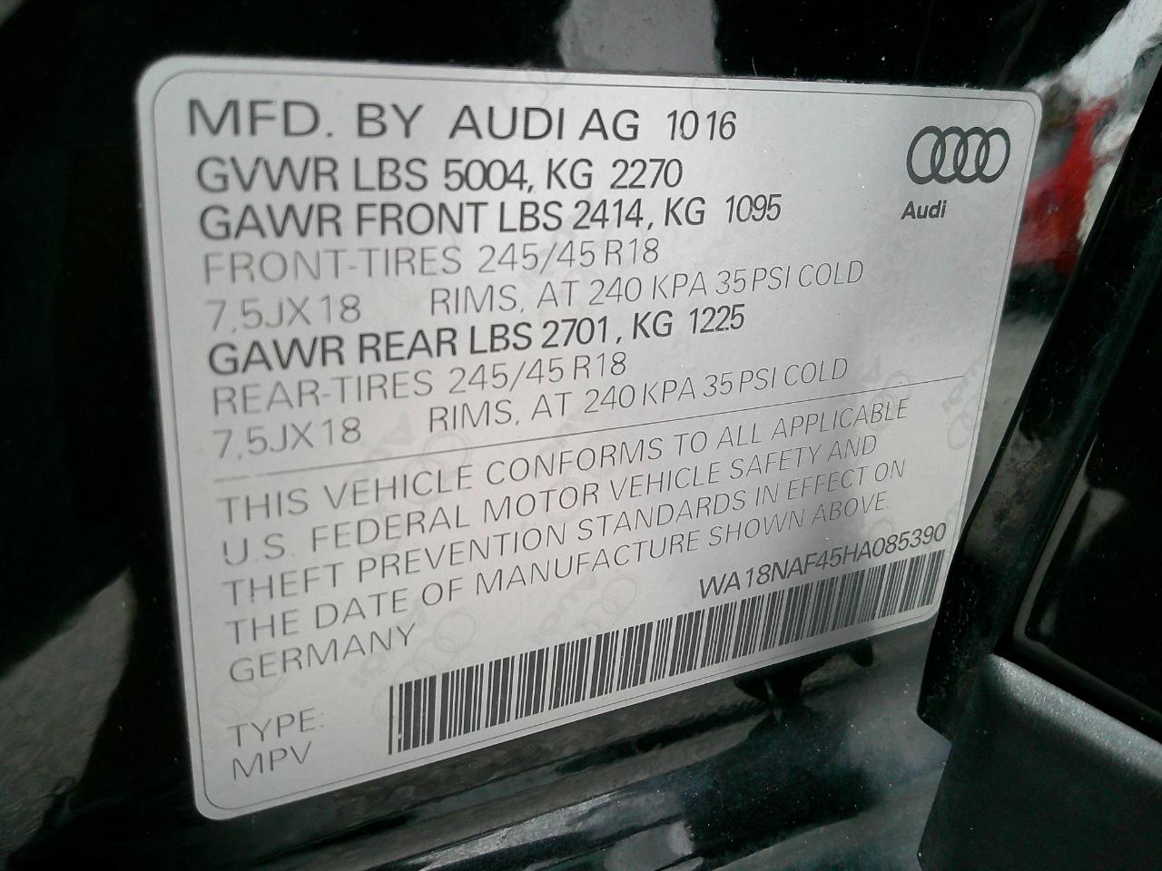 Audi allroad 2.0 TFSI Premium Plus 2017