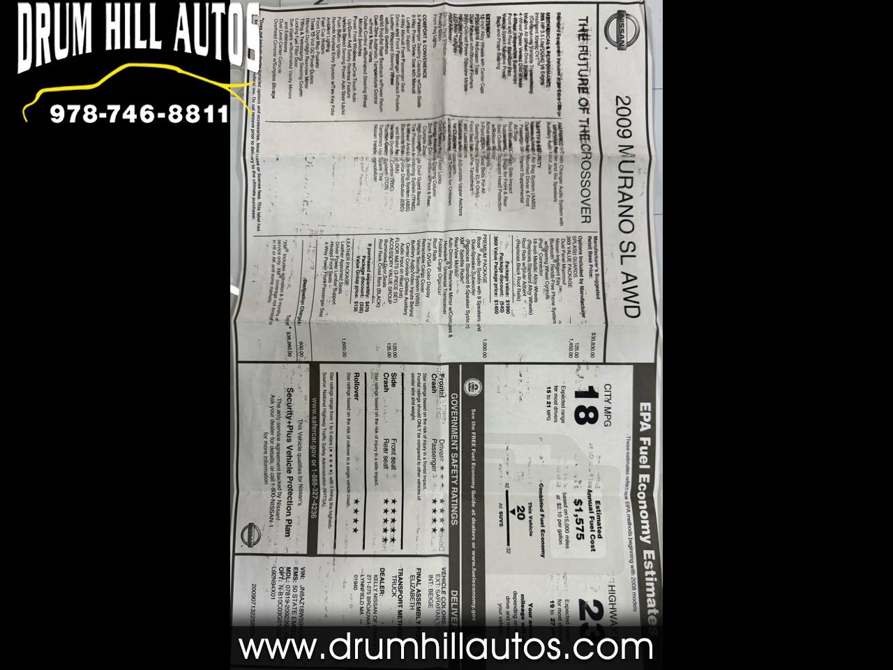 Nissan Murano SL AWD 2009