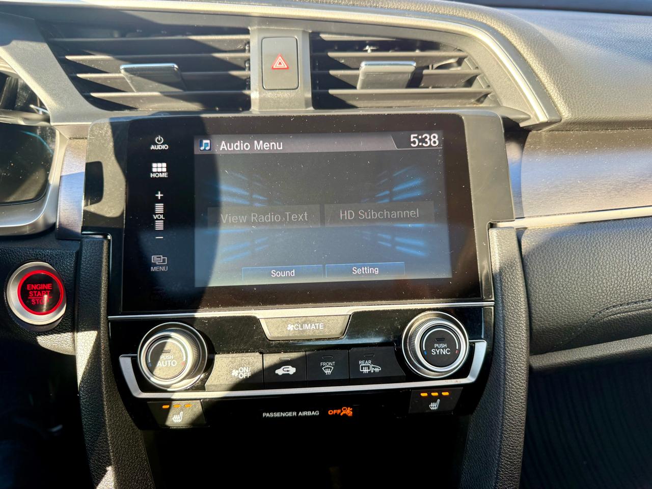 Honda Civic EX-T Honda Sensing Sedan CVT 2016