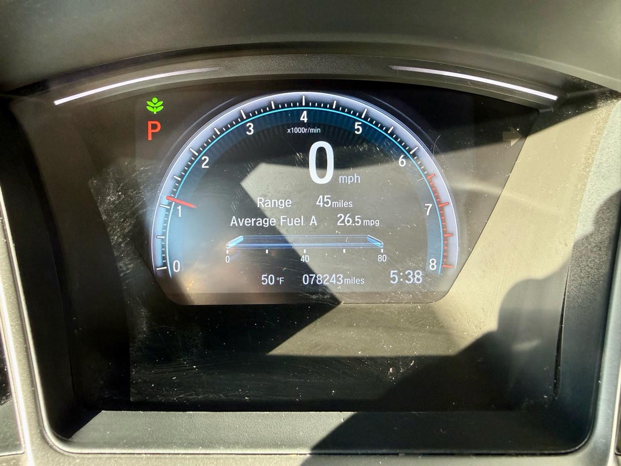 Honda Civic EX-T Honda Sensing Sedan CVT 2016