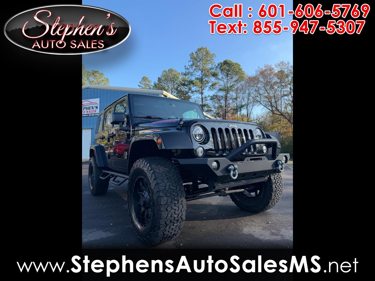 2016 Jeep Wrangler Unlimited 4WD 4dr Altitude
