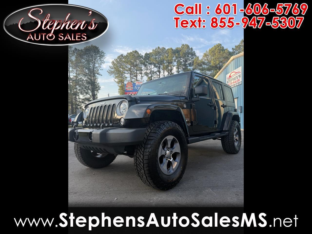 2017 Jeep Wrangler Unlimited Sahara 4x4