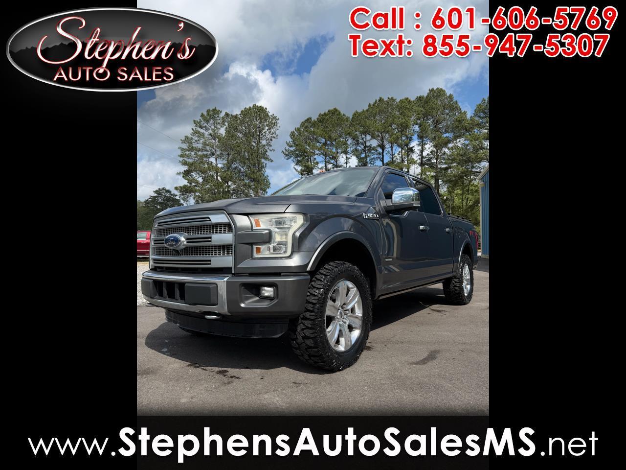 2016 Ford F-150 4WD SuperCrew 145" Platinum