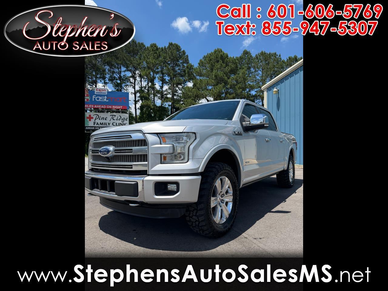 2016 Ford F-150 4WD SuperCrew 145" Platinum