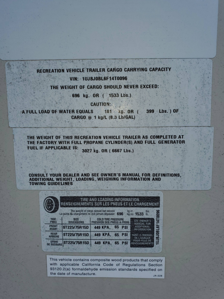 Jayco White Hawk  2015