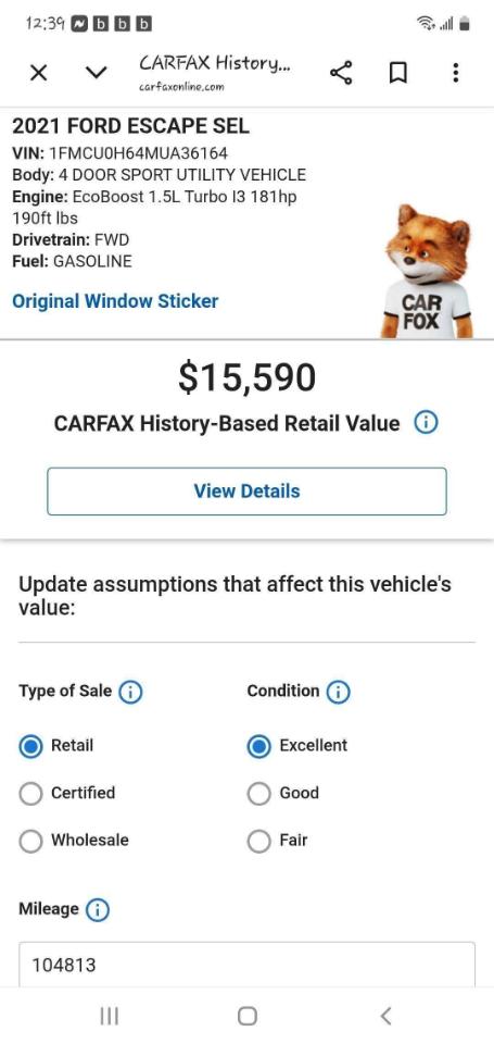 Ford Escape SEL 2021