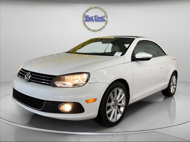 Pearl White 2015 Volkswagen Eos Komfort SULEV Convertible Front-Wheel Drive Automatic