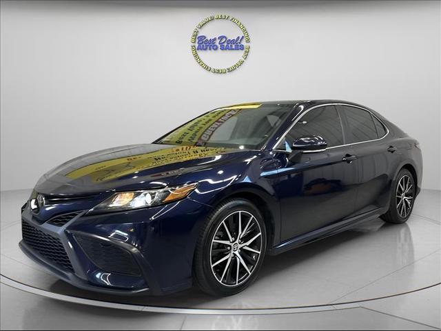 Blue 2021 Toyota Camry Sedan All-Wheel Drive 8-Speed Automatic