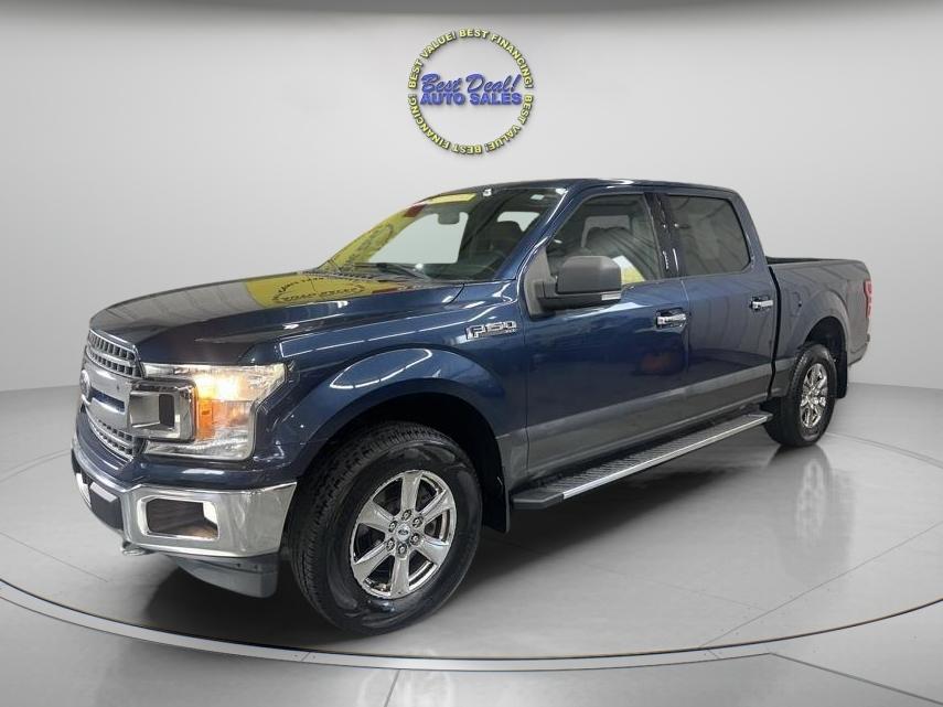 Blue 2019 Ford F-150 Pickup Truck Four-Wheel Drive Automatic