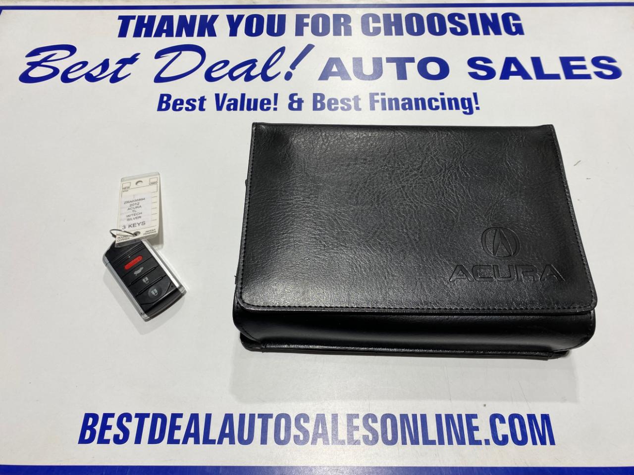 Acura TL 6-Speed AT with Tech Package and 18-In. WP 2012