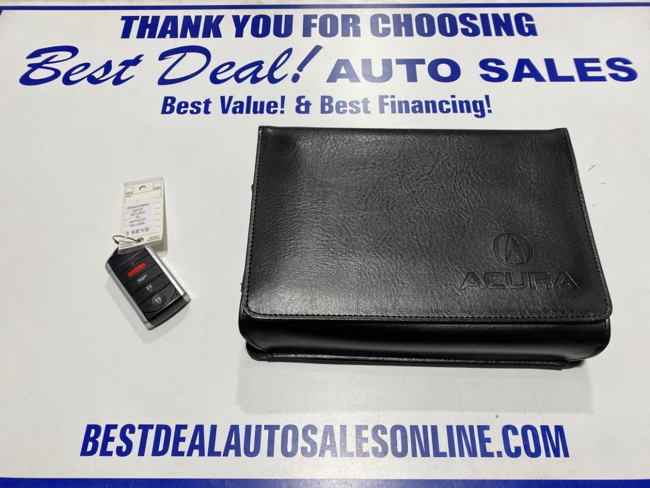 Acura TL 6-Speed AT with Tech Package and 18-In. WP 2012