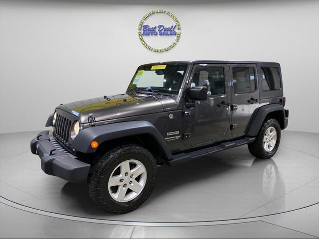 Gray 2018 Jeep Wrangler JK Unlimited Sport 4WD SUV / Crossover Four-Wheel Drive Automatic