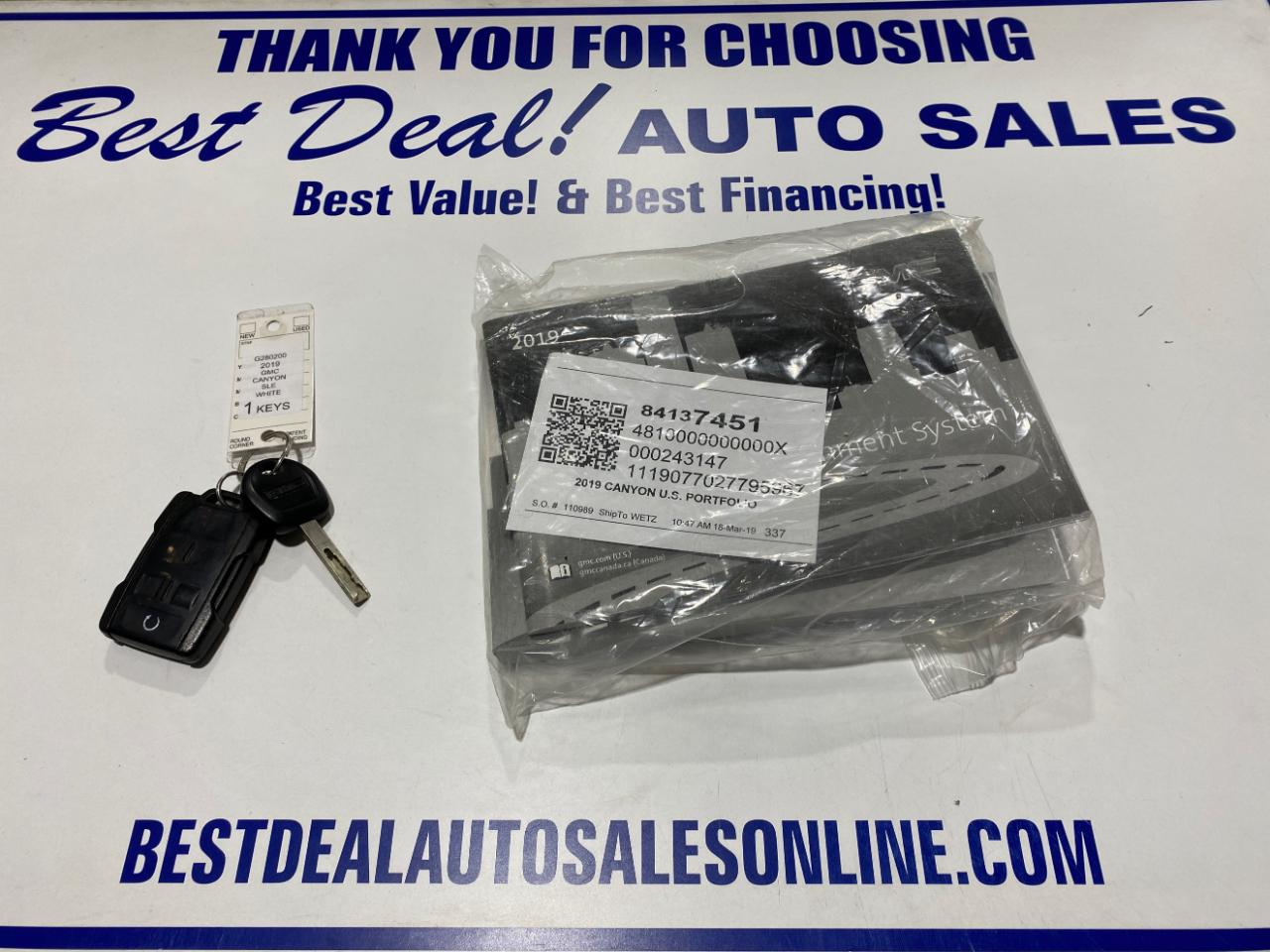 GMC Canyon SLE Ext. Cab 4WD 2019