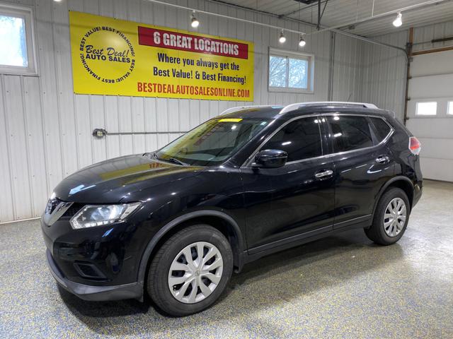 Black 2016 Nissan Rogue S AWD SUV / Crossover All-Wheel Drive Automatic