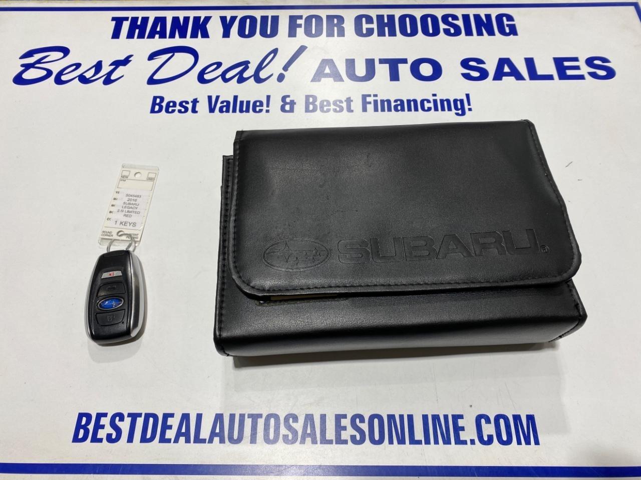 Subaru Legacy 2.5i Limited 2016