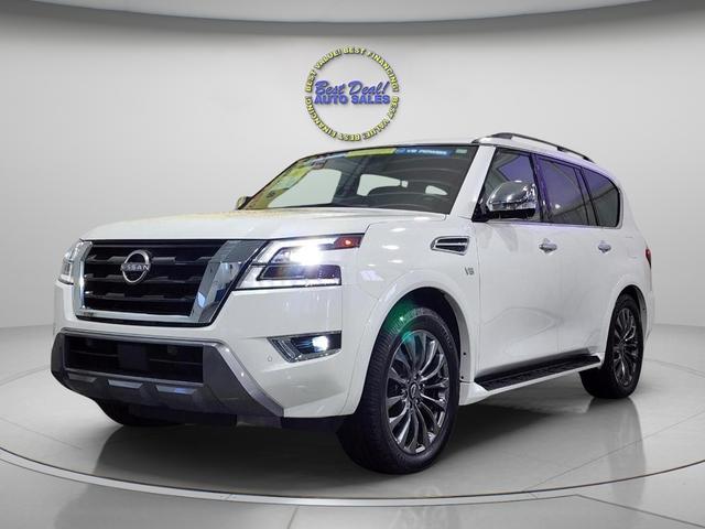 Aspen White Tricioat 2021 Nissan Armada SUV / Crossover Four-Wheel Drive 7-Speed Automatic