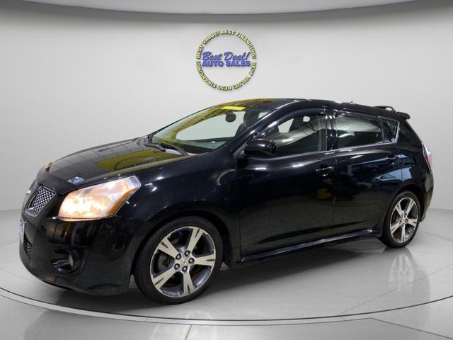 Black 2009 Pontiac Vibe Hatchback Front-Wheel Drive Automatic