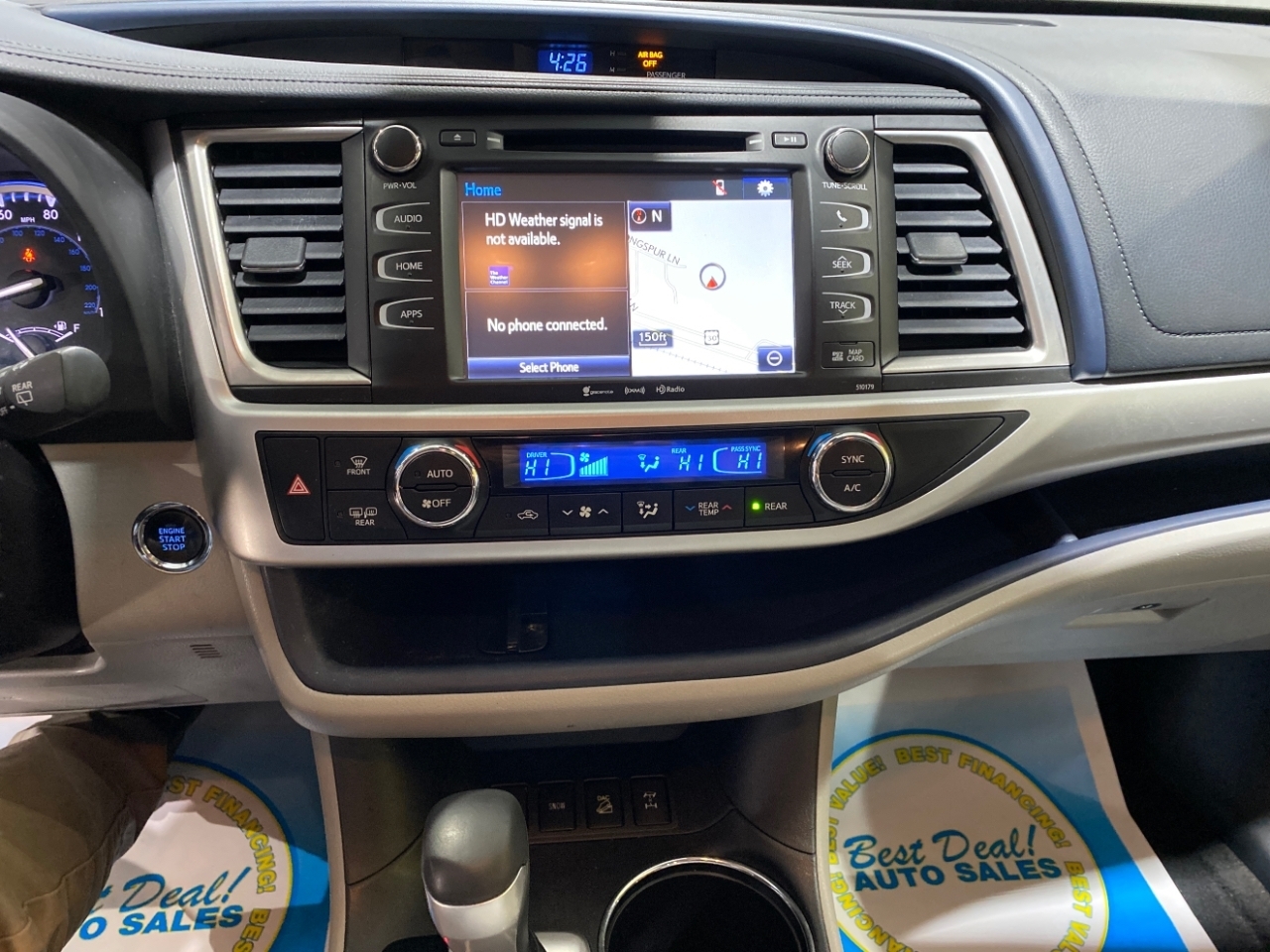 Toyota Highlander XLE AWD V6 2017