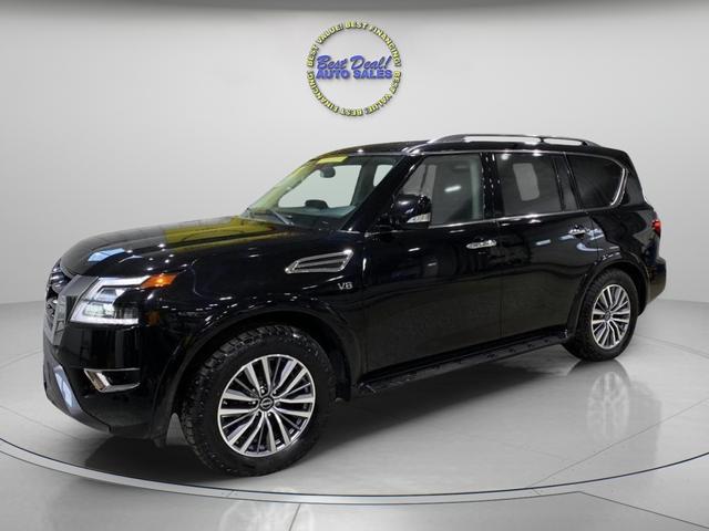 Black 2021 Nissan Armada SV 4WD SUV / Crossover Four-Wheel Drive Automatic