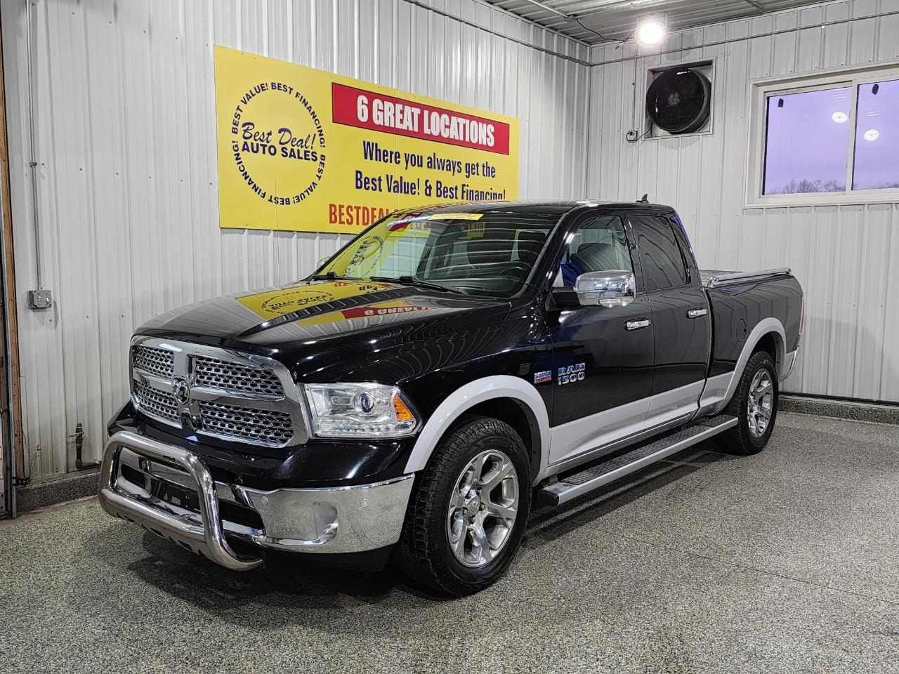 2014 RAM 1500 4x4 LARAMIE 4DR QUAD CAB 6.3FT  SB PICKUP