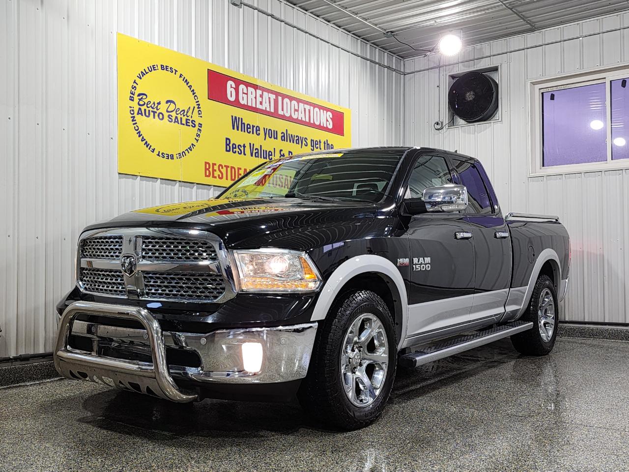 2014 RAM 1500 4x4 LARAMIE 4DR QUAD CAB 6.3FT  SB PICKUP