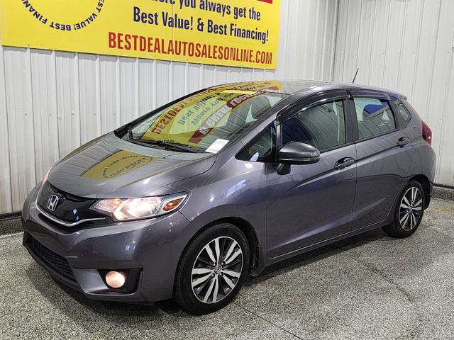 Silver 2015 Honda Fit EX-L with Navi Hatchback Front-Wheel Drive Automatic