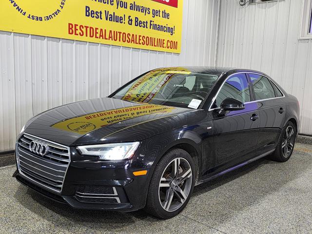 Black 2017 Audi A4 2.0T quattro Premium Plus AWD Sedan All-Wheel Drive Automatic