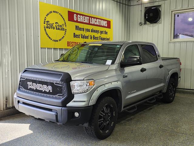 Silver Sky Metallic 2015 Toyota Tundra SR5 CrewMax 5.7L FFV 4WD Pickup Truck Four-Wheel Drive 6-Speed Automatic