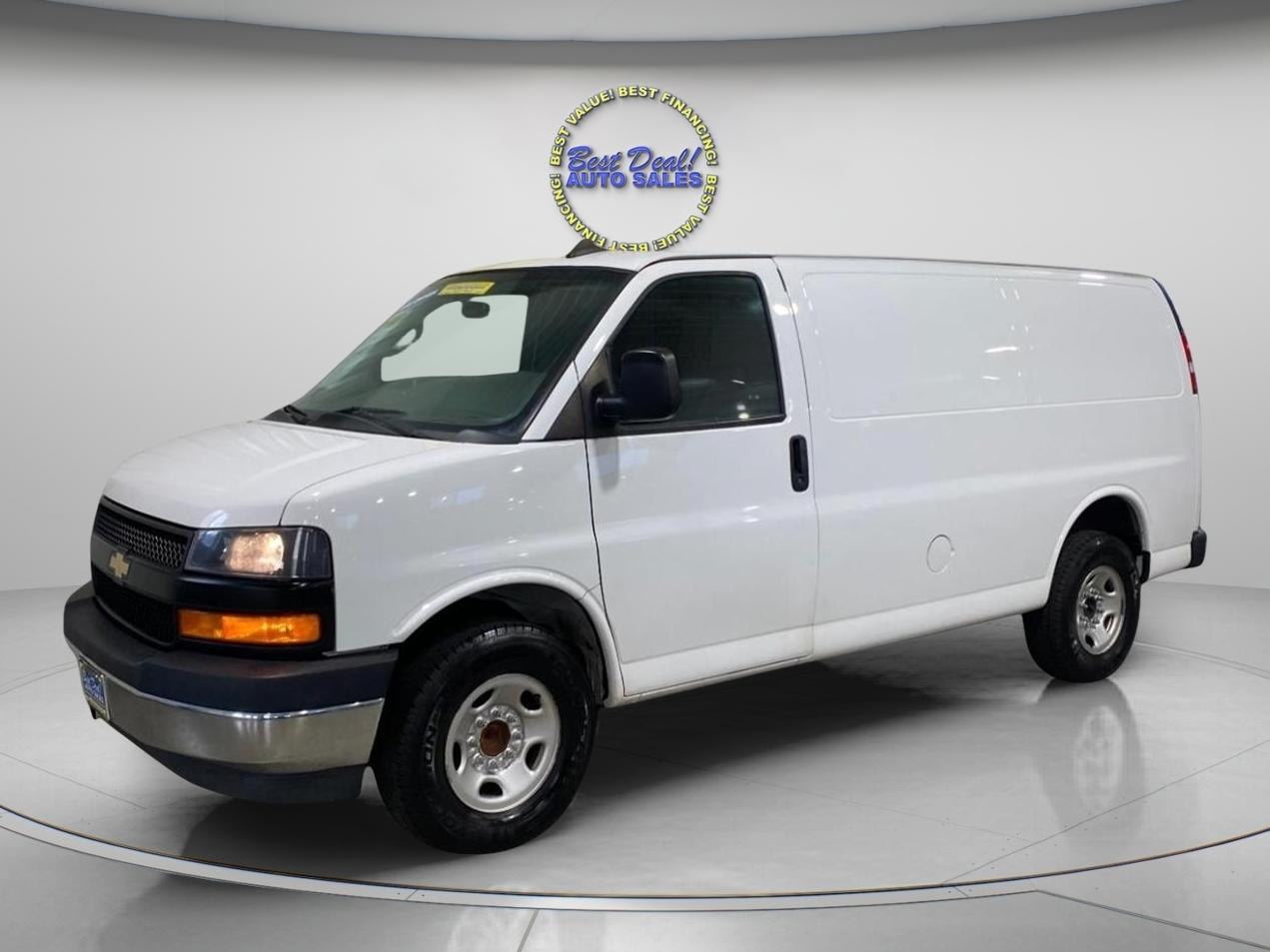 White 2021 Chevrolet Express Cargo Van Rear-Wheel Drive Automatic
