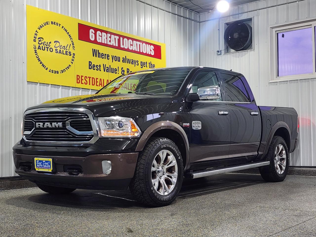 2018 RAM 1500 4x4 LARAMIE LONGHORN 4DR CREW CAB 5.5 FT SB PICKUP