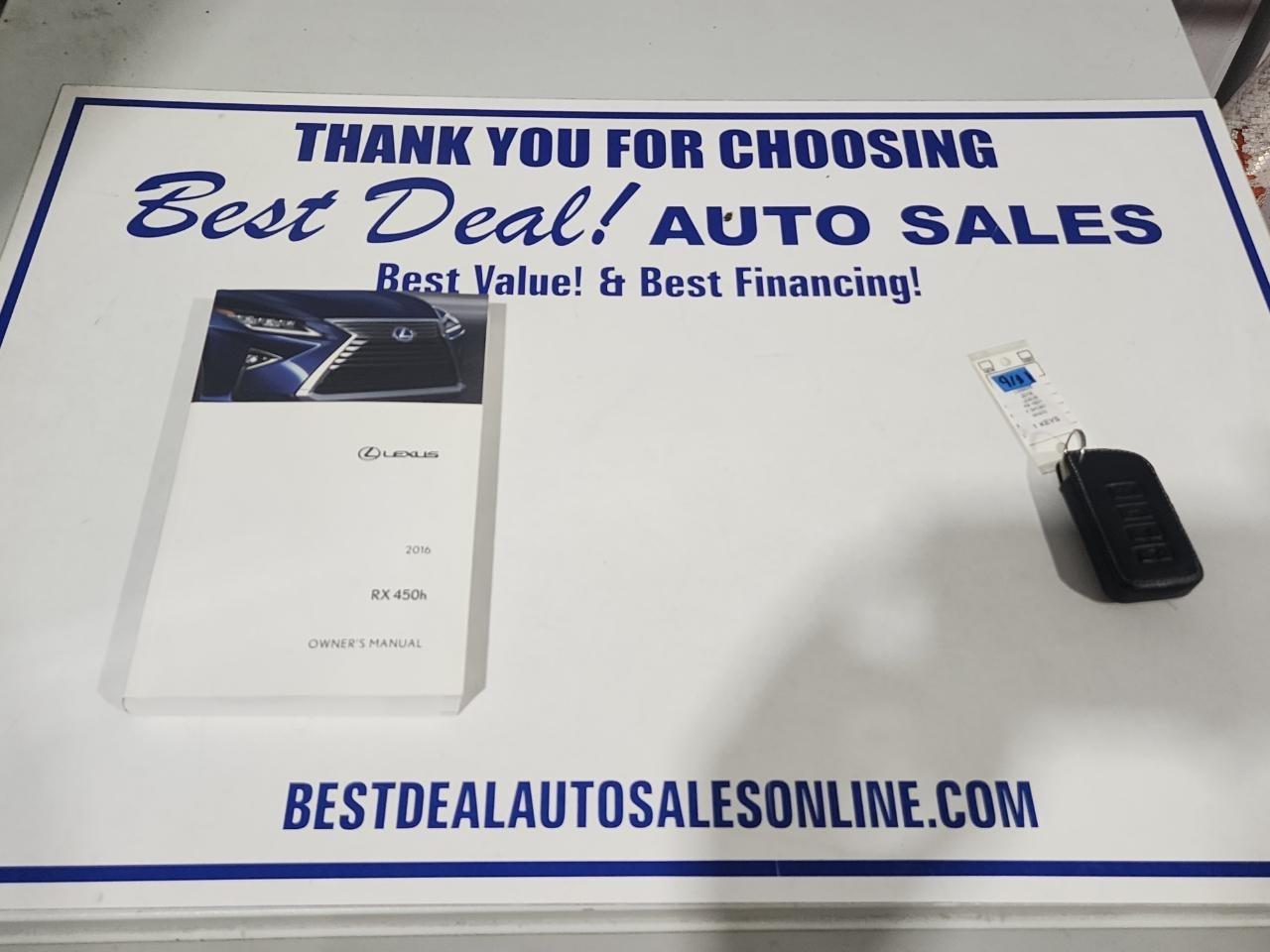 Lexus RX 450h F Sport 4D SUV AWD 2016