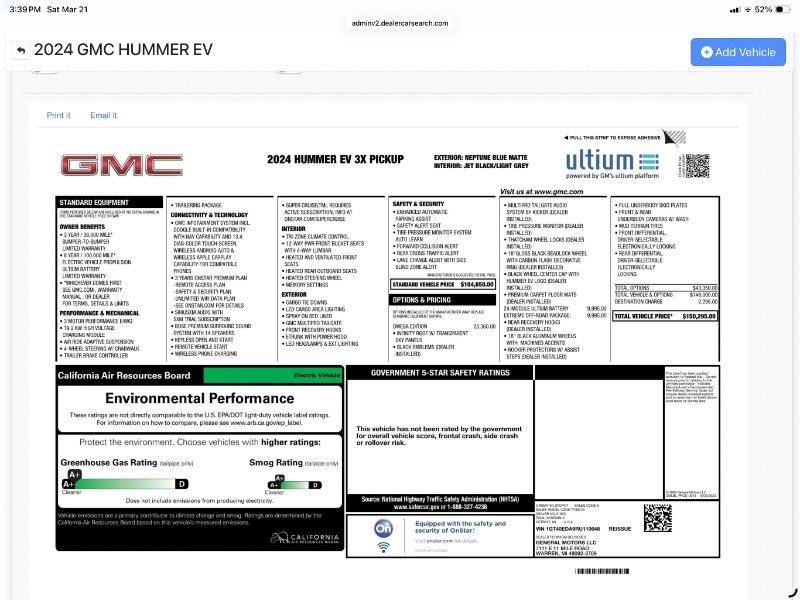 GMC HUMMER EV Edition 1 2024