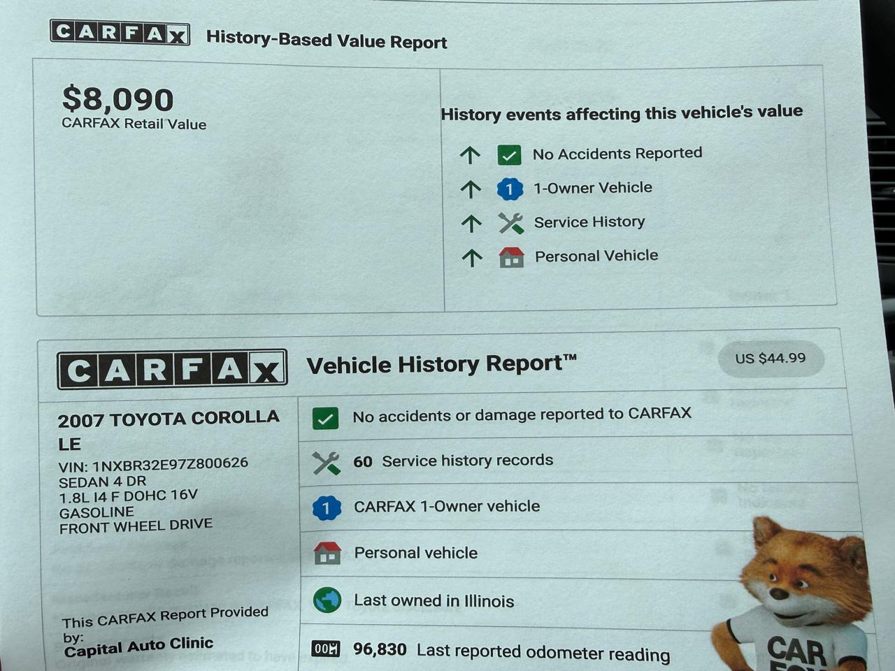 Toyota Corolla 4dr Sdn Auto CE (Natl) 2007