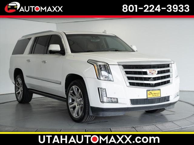 White 2020 Cadillac Escalade ESV Premium Luxury 4WD SUV / Crossover Four-Wheel Drive Automatic