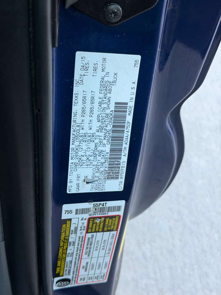 Toyota Tacoma Access Cab V6 5AT 4WD 2015