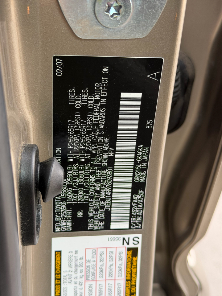 Toyota 4Runner Sport Edition 4WD 2007