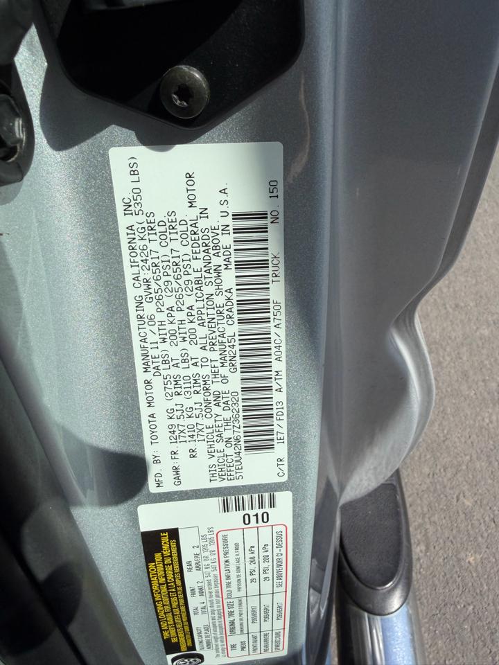 Toyota Tacoma Access Cab V6 Auto 4WD 2007