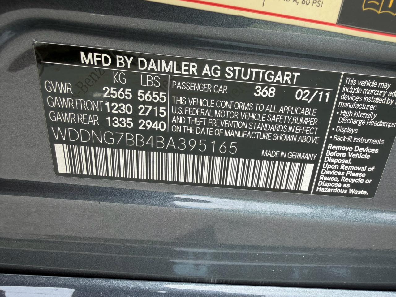 Mercedes-Benz S-Class S550 2011