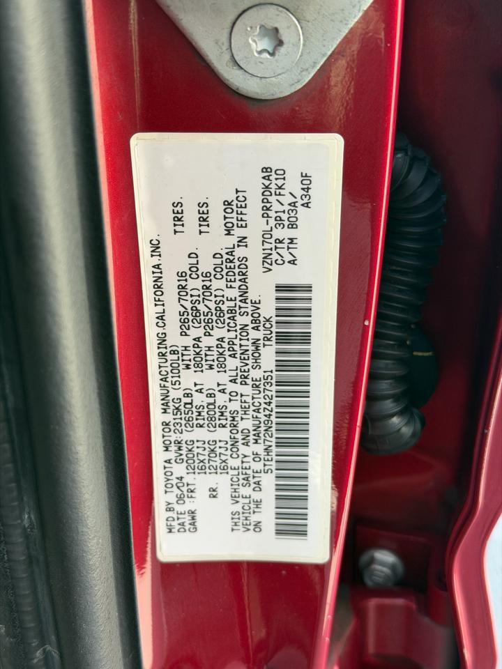 Toyota Tacoma Double Cab V6 4WD 2004