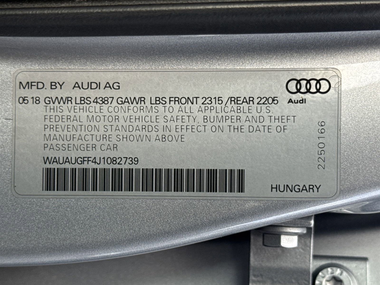 Audi A3 2.0 TFSI Premium 2018