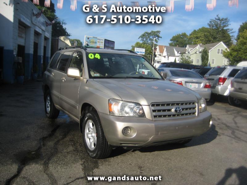2004 Toyota Highlander Sport Utility Vehicle 2.4 4cyl. Gasoline