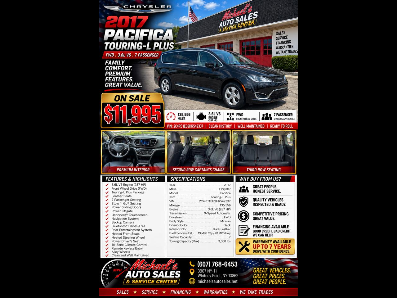 2017 Chrysler Pacifica Touring-L Plus FWD