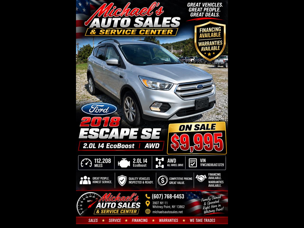 2018 Ford Escape SE 4WD
