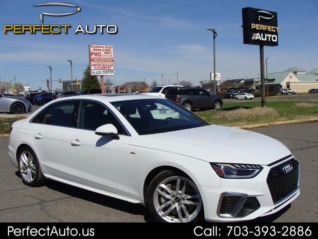 White 2023 Audi A4 Sedan All-Wheel Drive Automatic