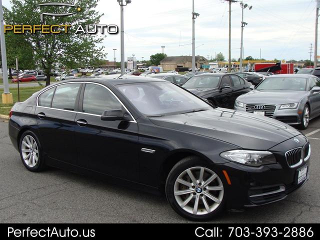 Black 2014 BMW 5 Series Sedan All-Wheel Drive Automatic