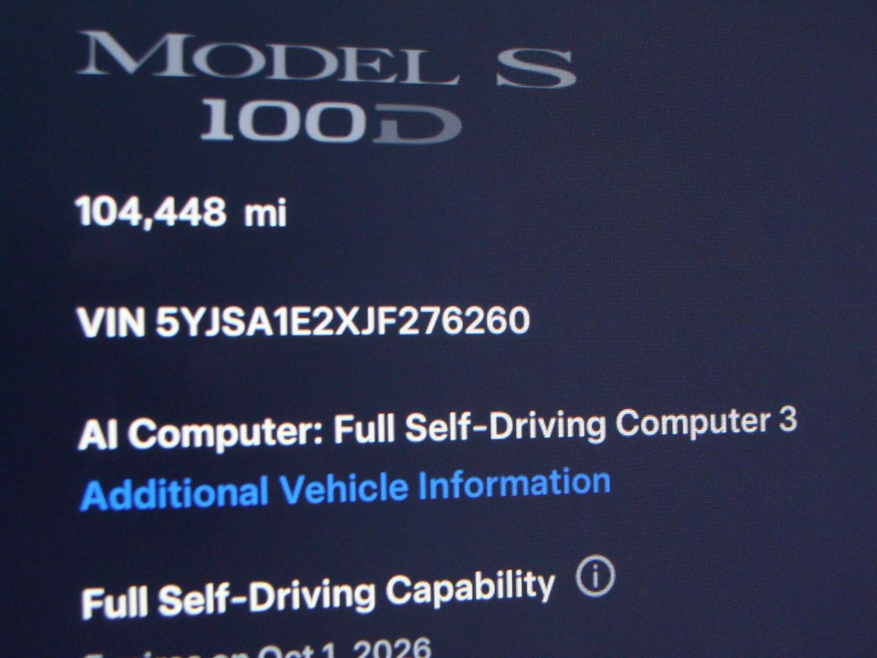 Tesla Model S P100D AWD 2018